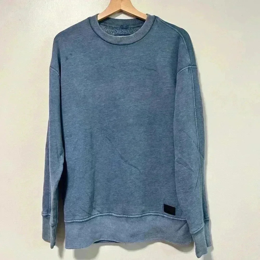 Abercrombie & Fitch Soft AF Fleece Sweatshirt - Men’s XS - Washed Blue - Picture 2 of 10
